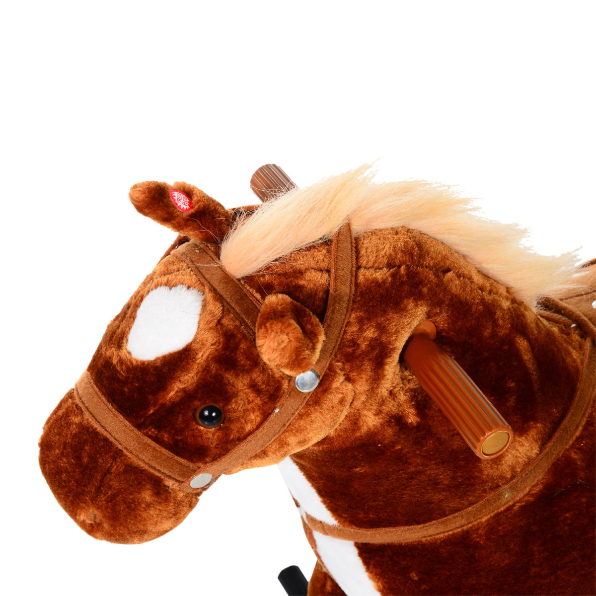 Galloping Plush Pony Ride-On Toy with Sounds