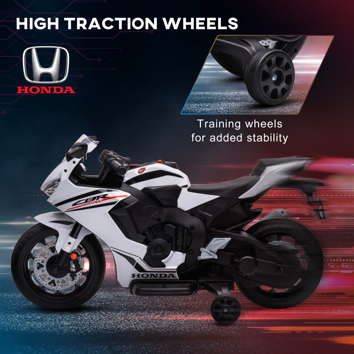 Honda Licensed 6V Kids Electric Motorbike Ride On Car for 3-5 Years