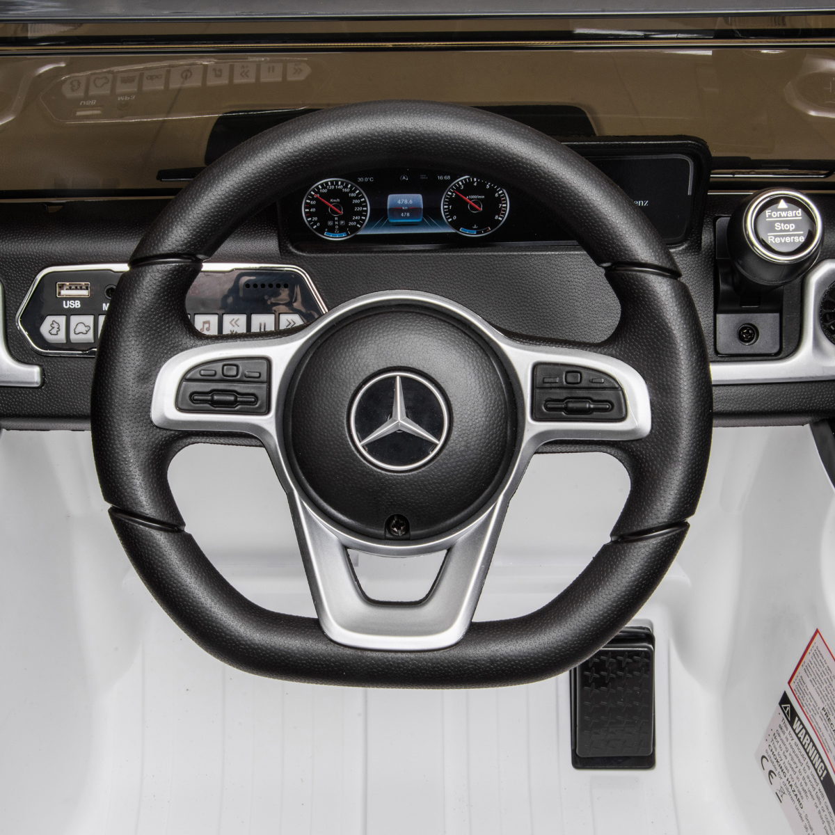 Mercedes Benz G500 12V Kids Electric Ride On Car Remote Control White