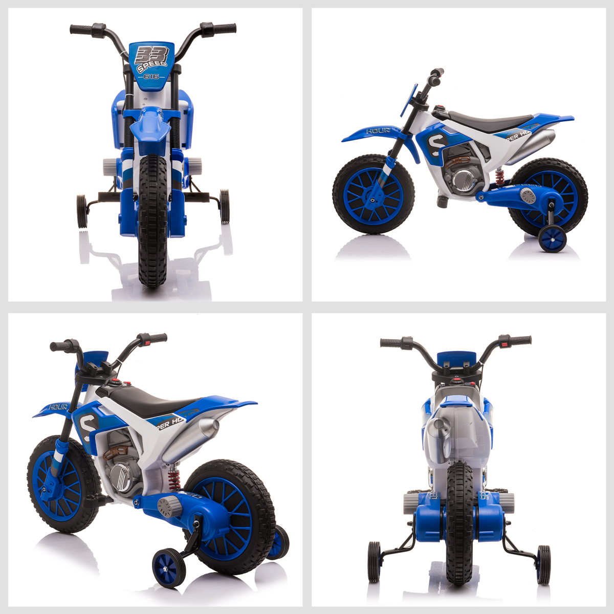 Blue 12V Kids Electric Motorbike