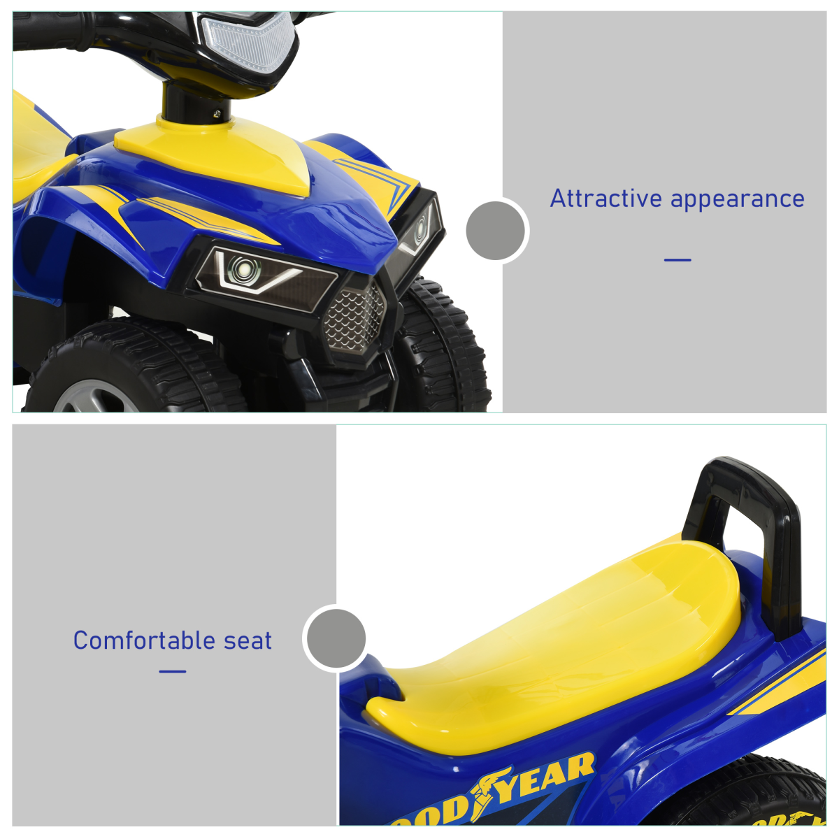 Goodyear Baby Quad Ride-On Walker