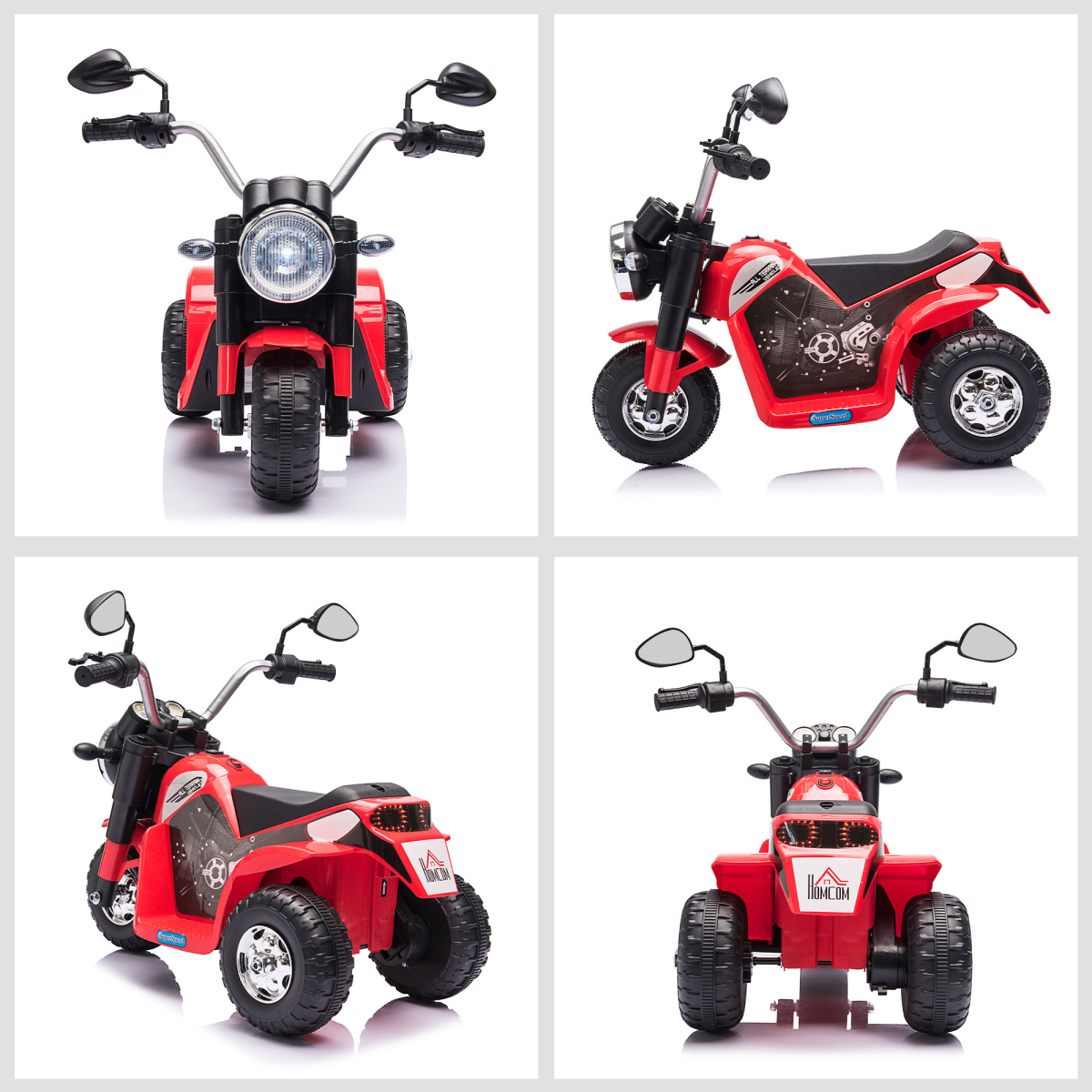 6V Electric Motorcycle for Kids in Red