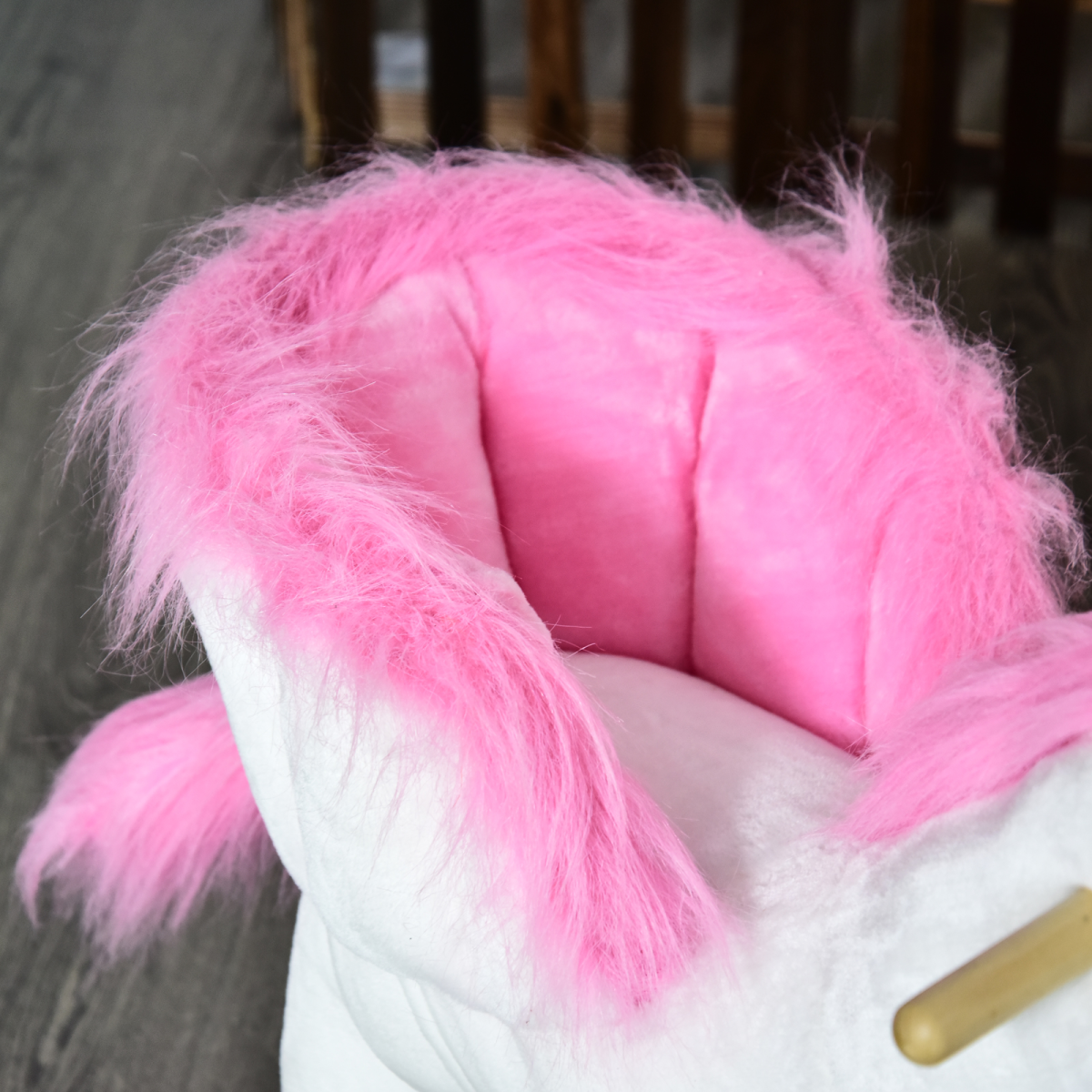 Enchanting Plush Unicorn Rocking Horse - Ride On
