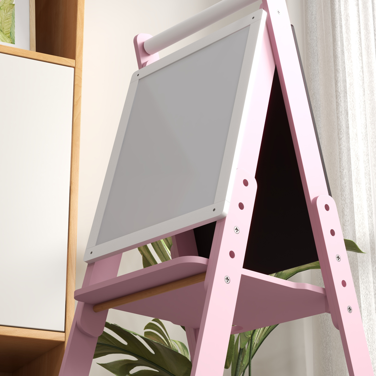 Double-Sided Kids Art Easel with Paper Roll
