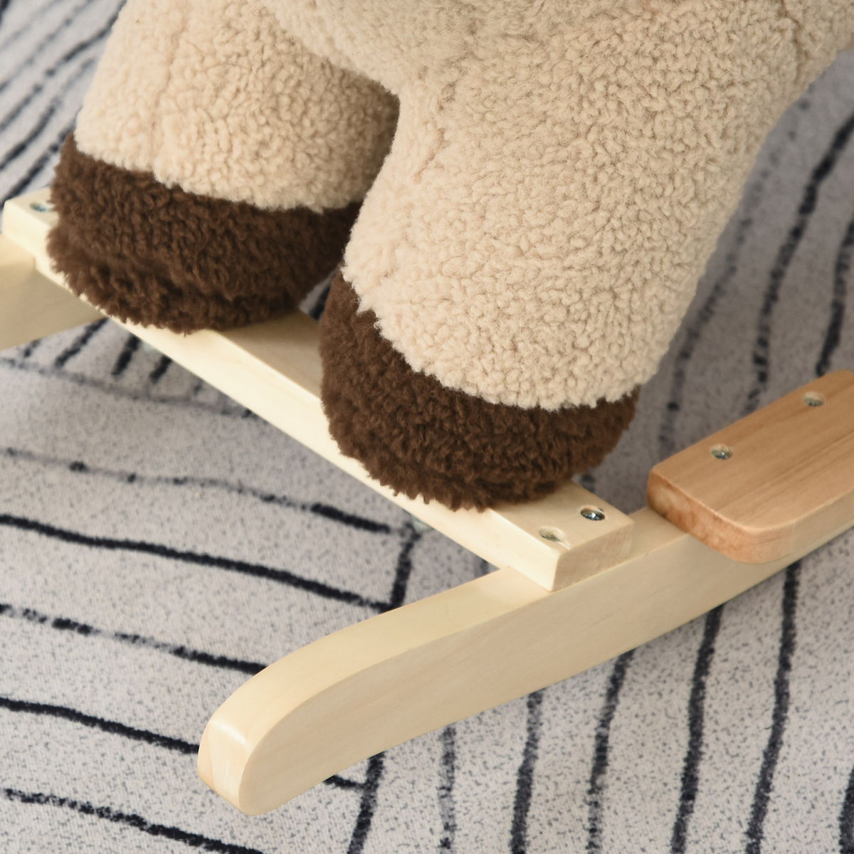 Roaring Fun: Plush Lion Rocker with Sound