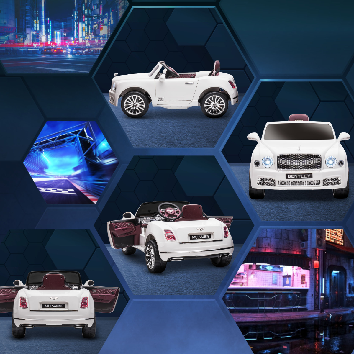 Luxury Bentley Mulsanne Electric Ride-On Car for Kids