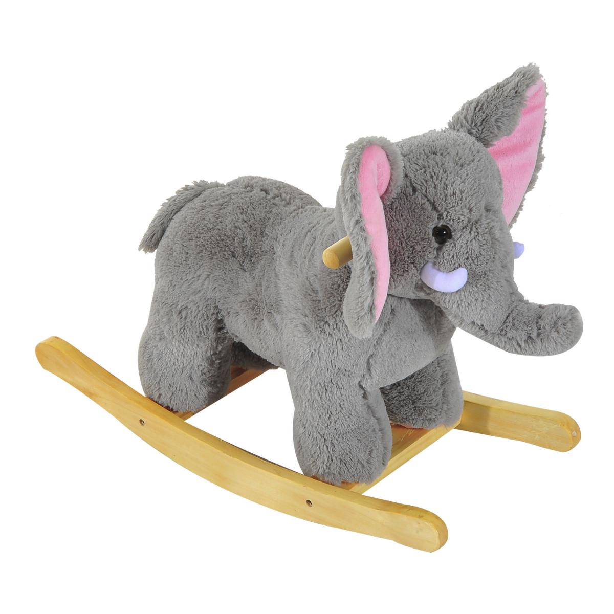 Elephant Rocker: Plush Adventure with Nursery Rhymes