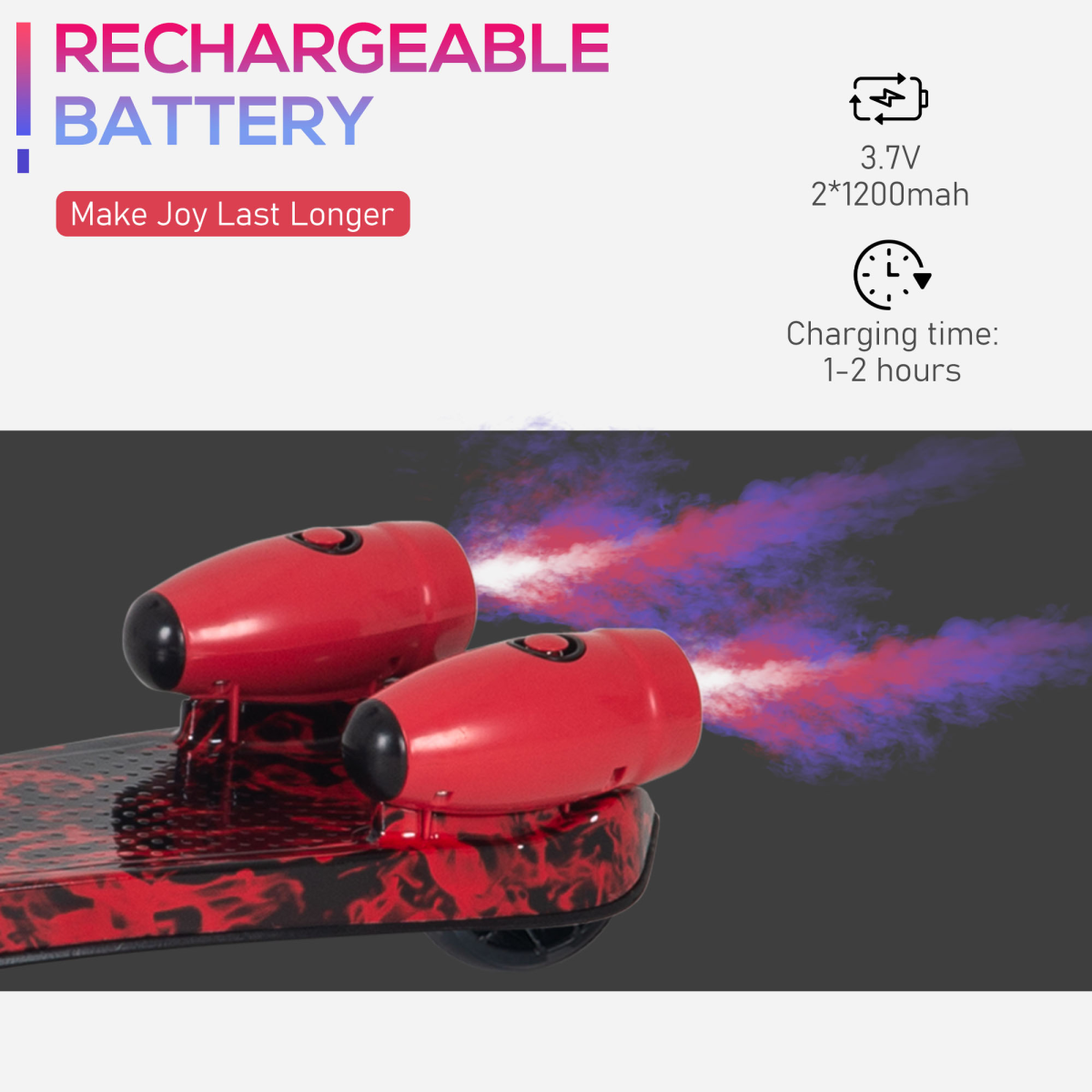 Ultimate Kids E-Scooter: Light & Music Features with Fun Water Mist Spray!