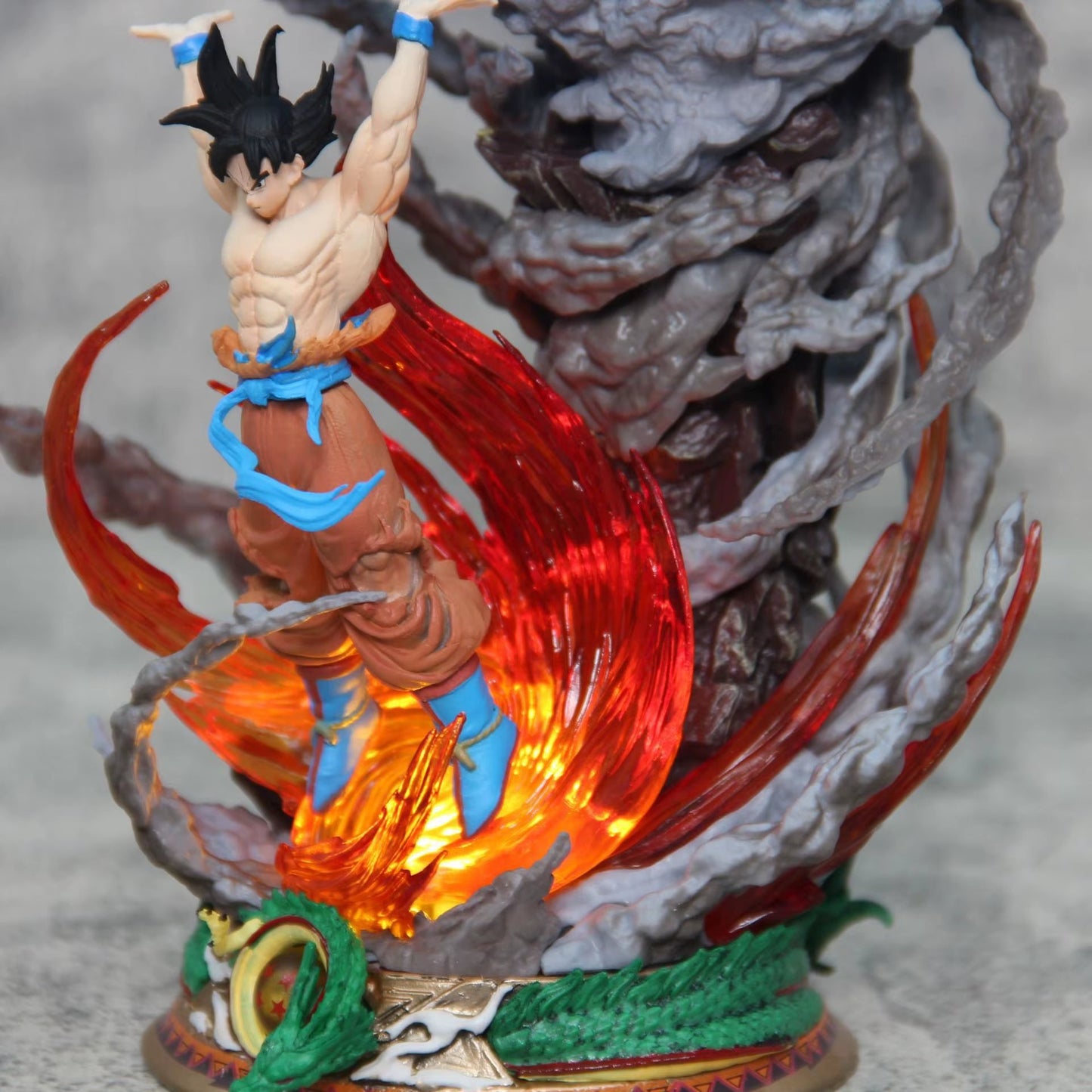 23Cm Anime Dragon Ball Goku Figure Super Spirit Bomb Son Goku Action Figures Toys Gifts
