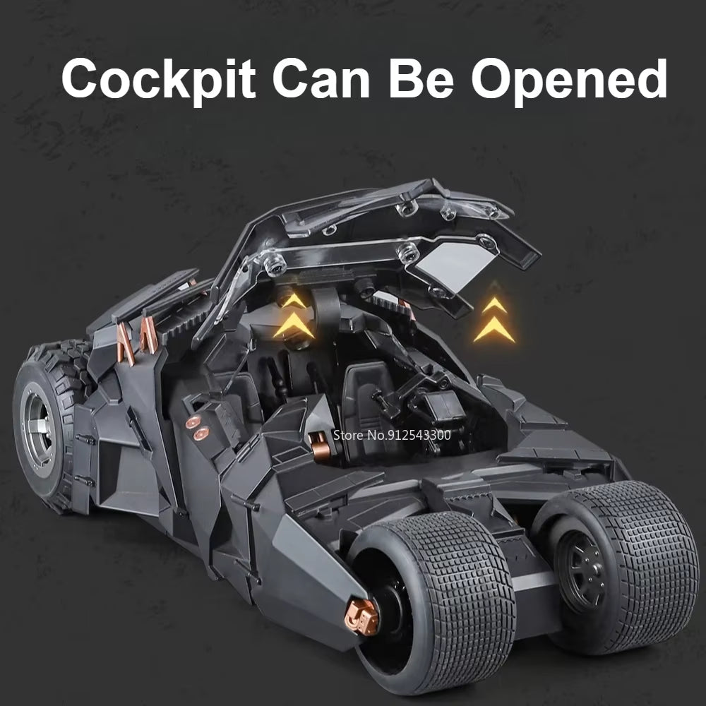 1:18 Batmobile Car Model Toy the Dark Knight Trilogy Sound Light Sliding Spray Alloy Vehicle Models