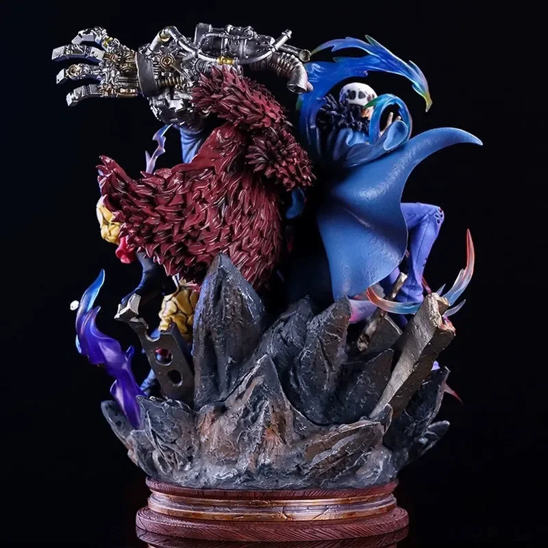 One Piece Luffy, Kid & Law 20cm Handmade Action Figure – Ghost Island Battle Collectible Model Ornament