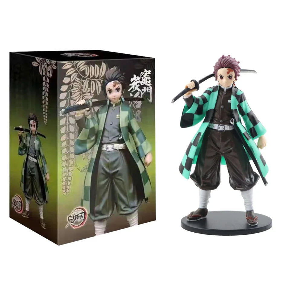 Demon Slayer: Kimetsu No Yaiba PVC Action Figures - Collectible Kamado Tanjirou, Agatsuma Zenitsu & Nezuko Warrior Models