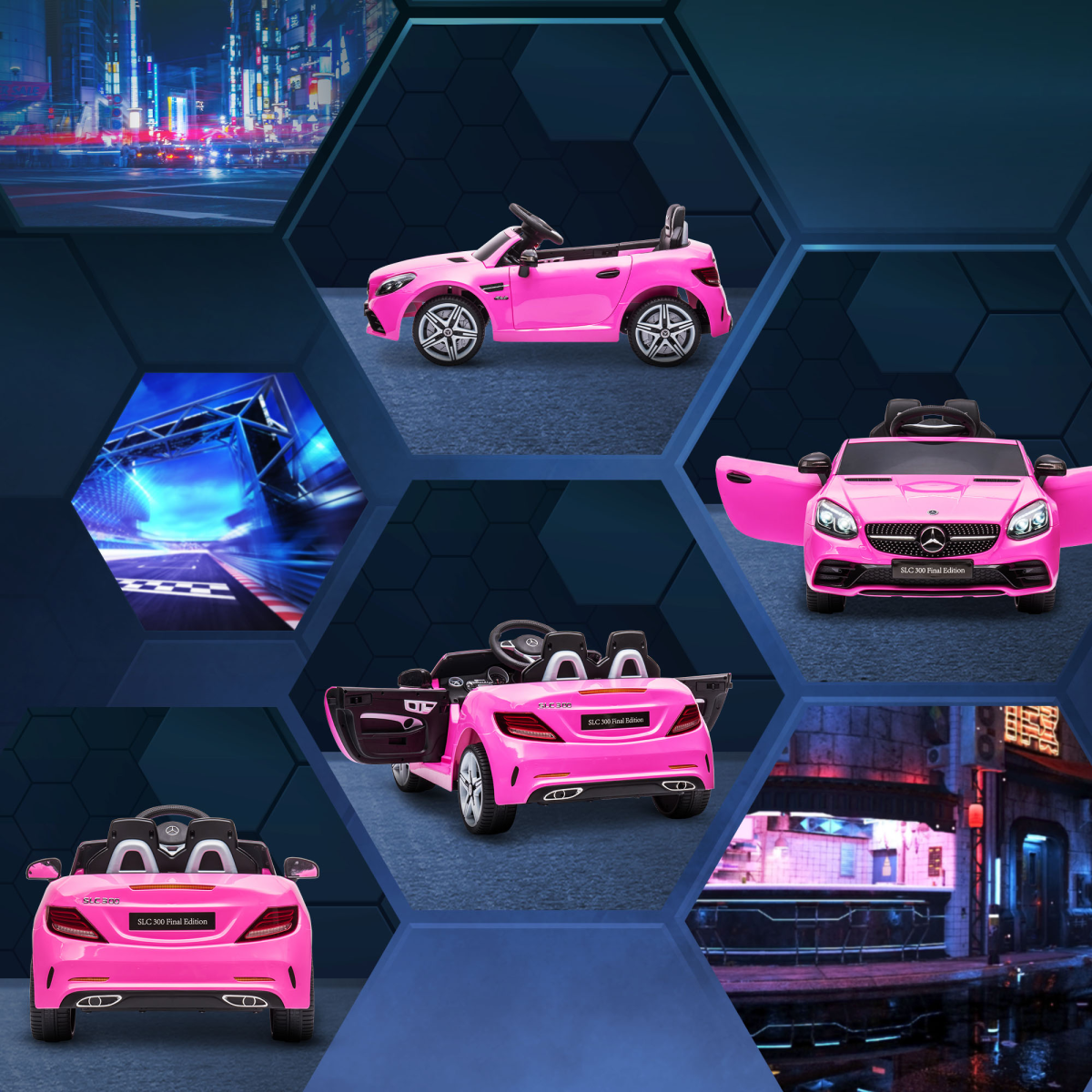 Mercedes-Benz 12V Kids Ride-On Car - Pink