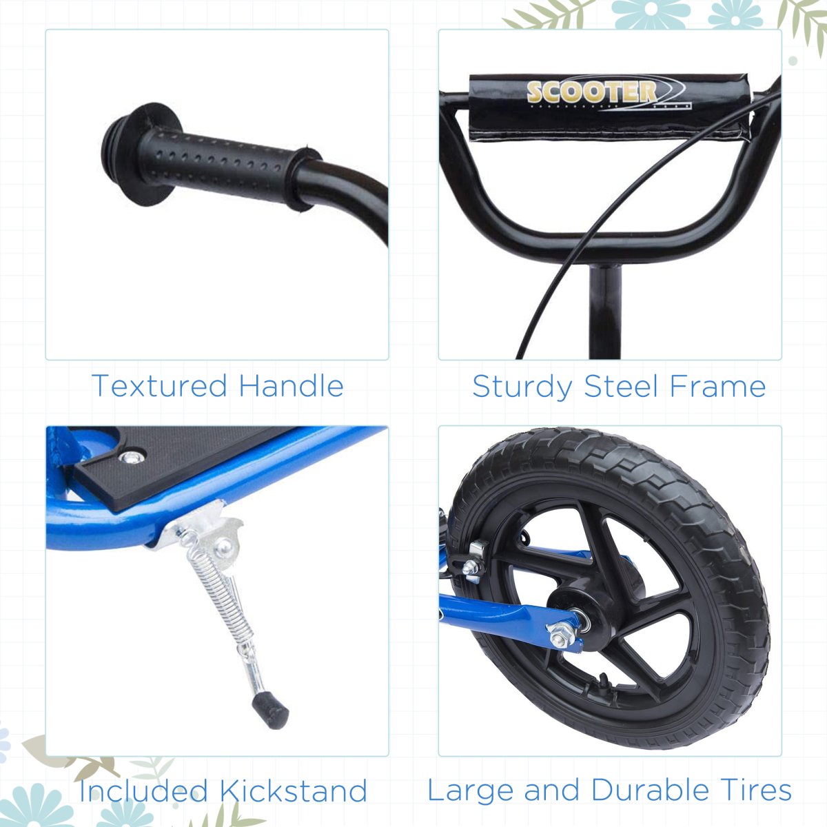 Cool Blue Stunt Scooter for Teens & Kids