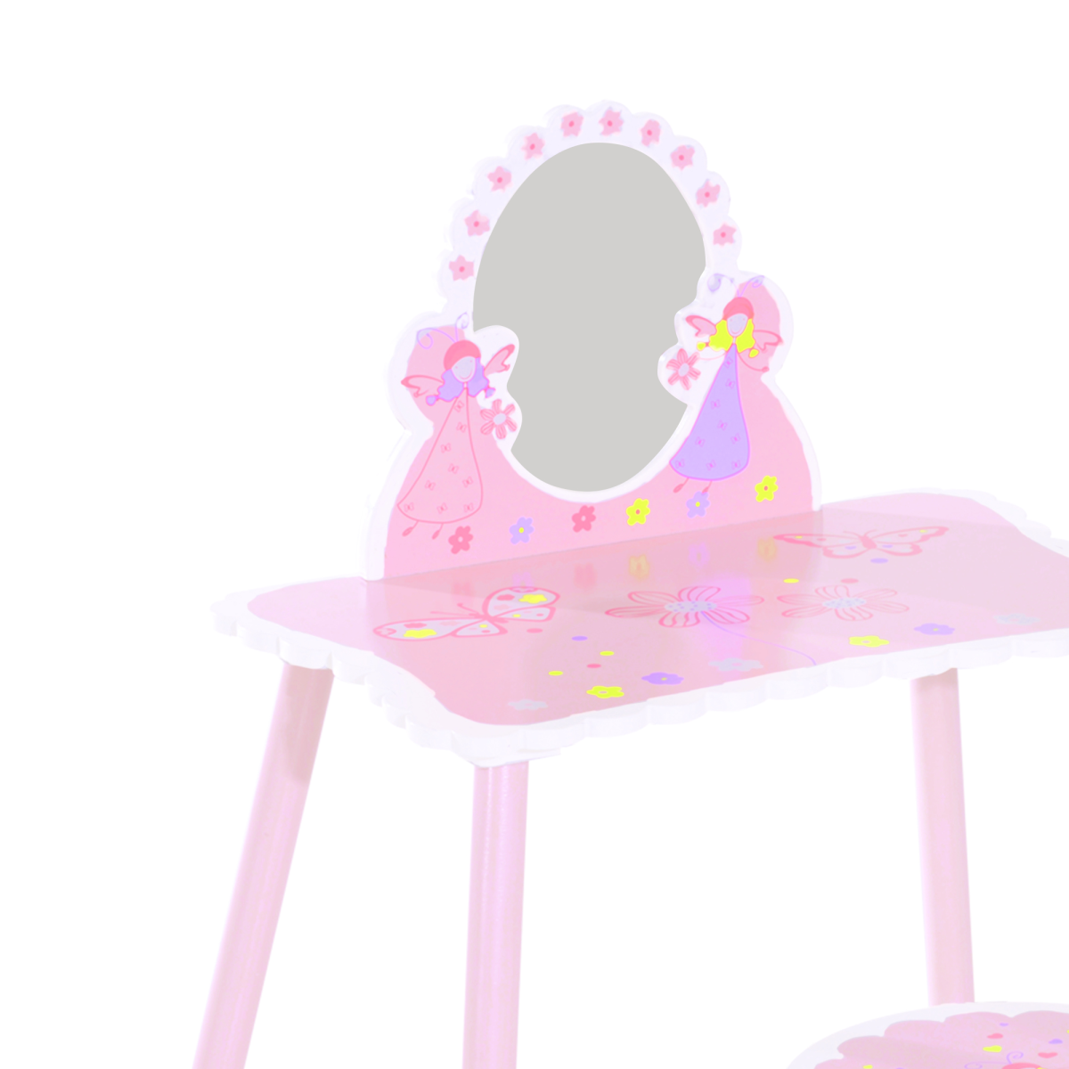 Enchanting Girls Pink Dressing Table Play Set