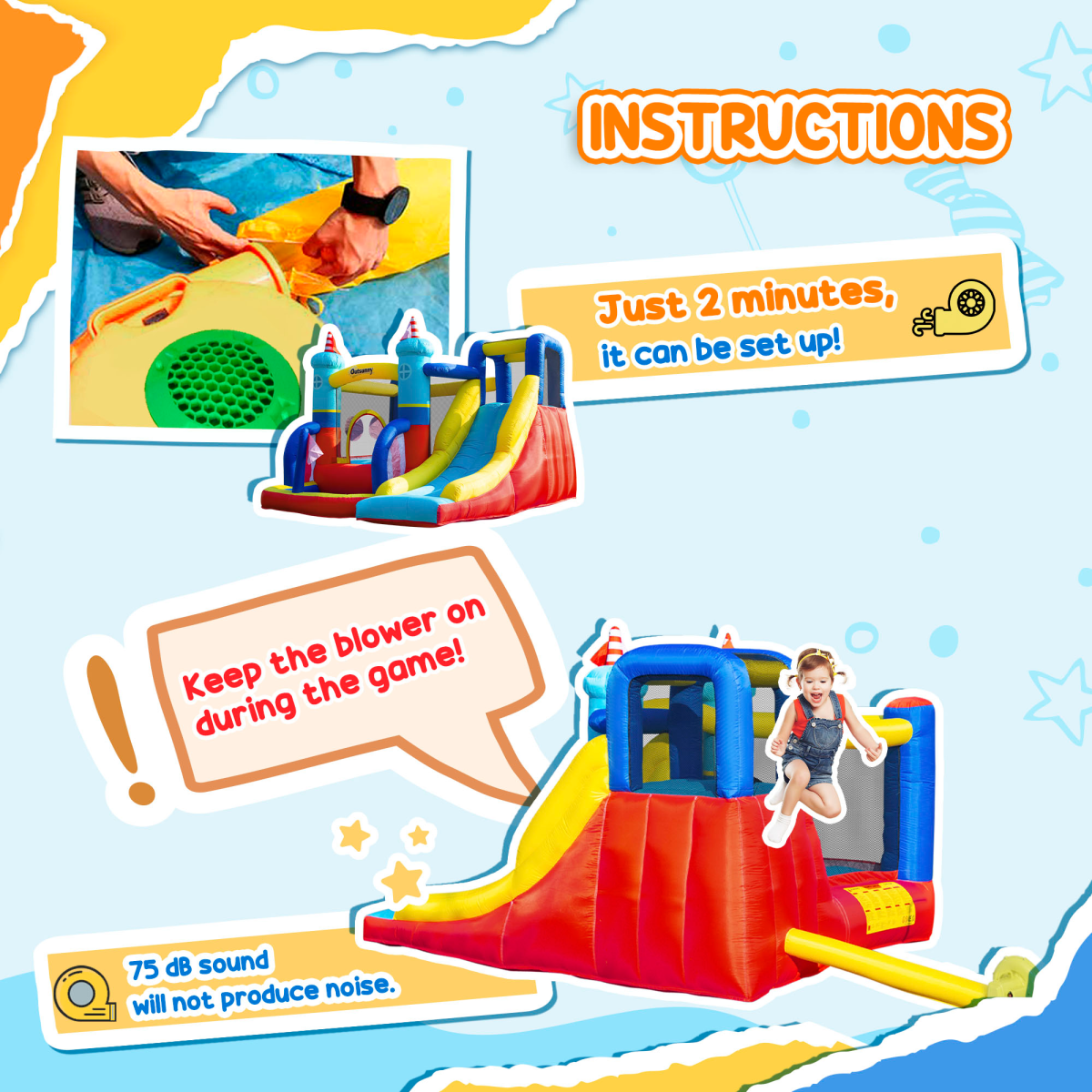 Ultimate Kids Inflatable Bouncy Castle