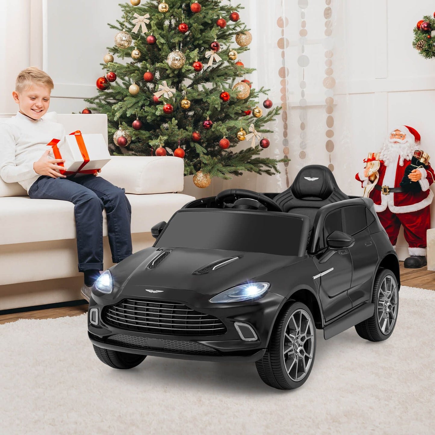 12V Kids Ride on Vehicle Aston Martin Licensed with Horn and Taillights