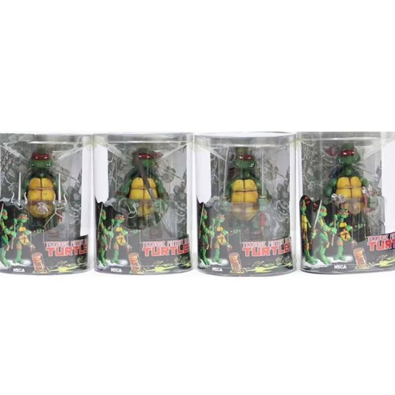 NECA Teenage Mutant Ninja Turtles Anime Action Figure Collection Gift for Kids 4Pcs/Set