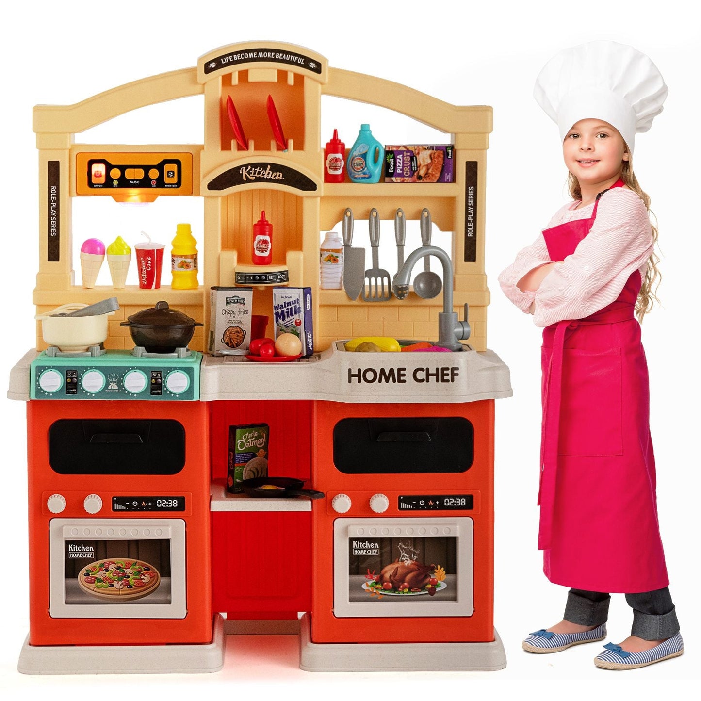 Ultimate 69-Piece Kids Kitchen Playset