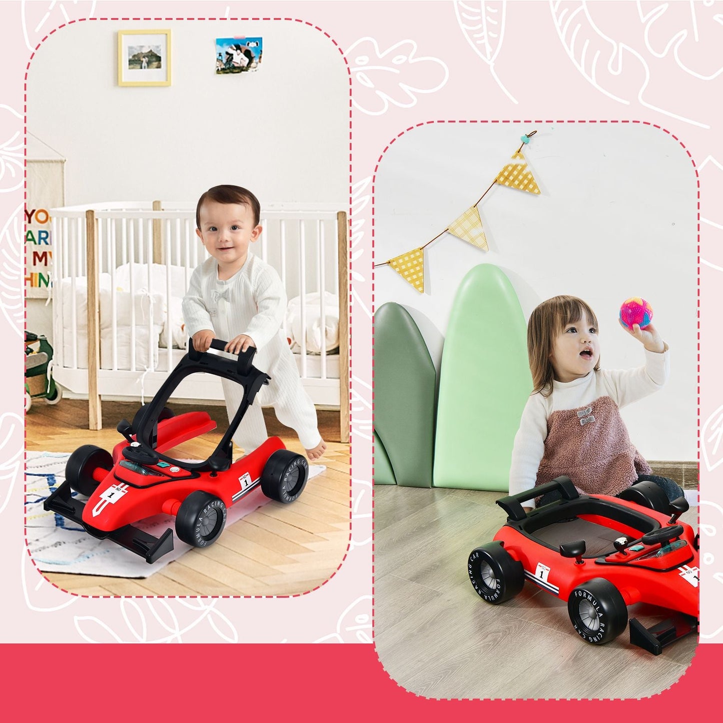 Versatile 4-In-1 Baby Push Walker