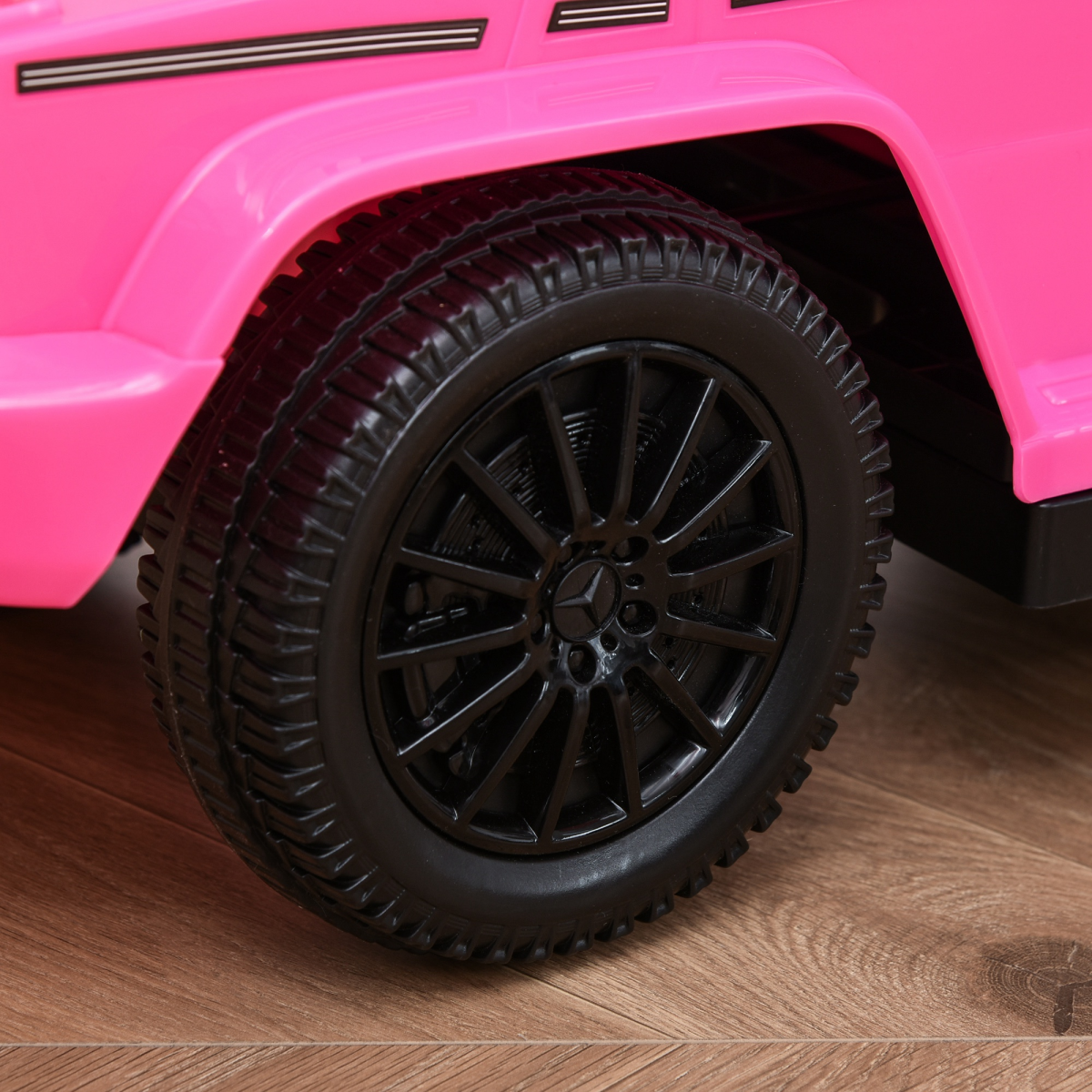 Mercedes G350 Ride-On Sliding Car Stroller for Kids - Pink