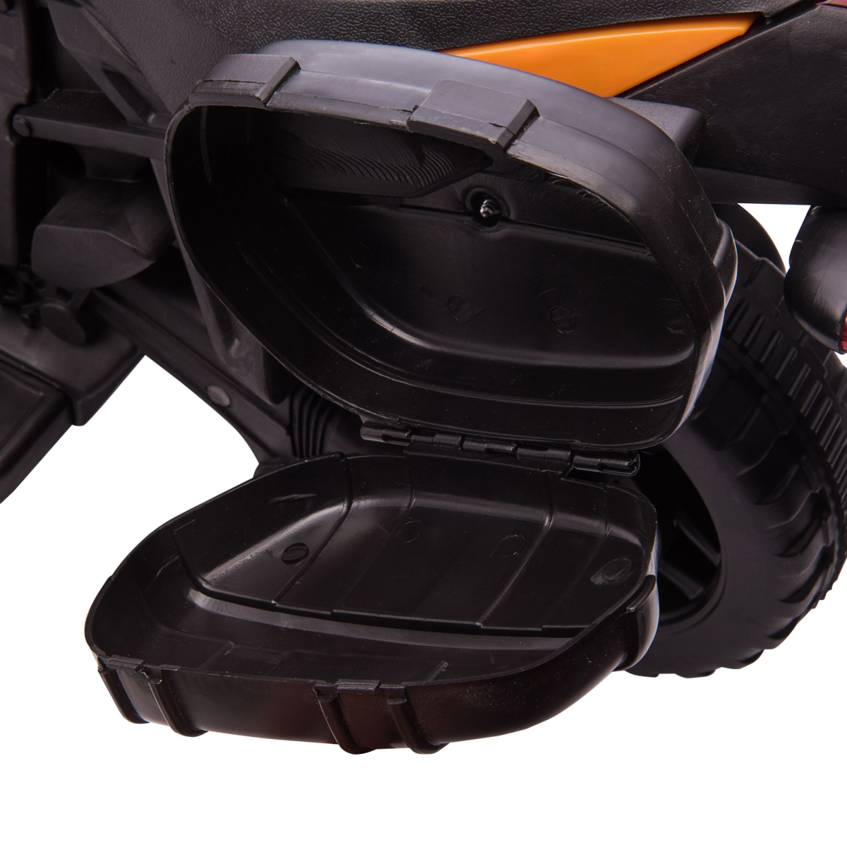 Thrilling Orange 6V Electric Motorcycle Ride-On for Toddlers