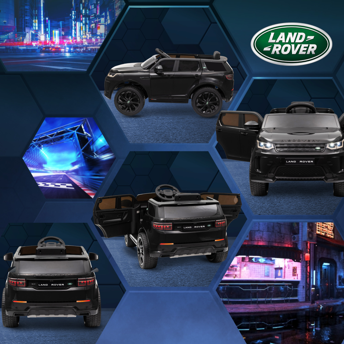 AIYAPLAY Land Rover Licensed Kids Electric Car w/ Remote Music