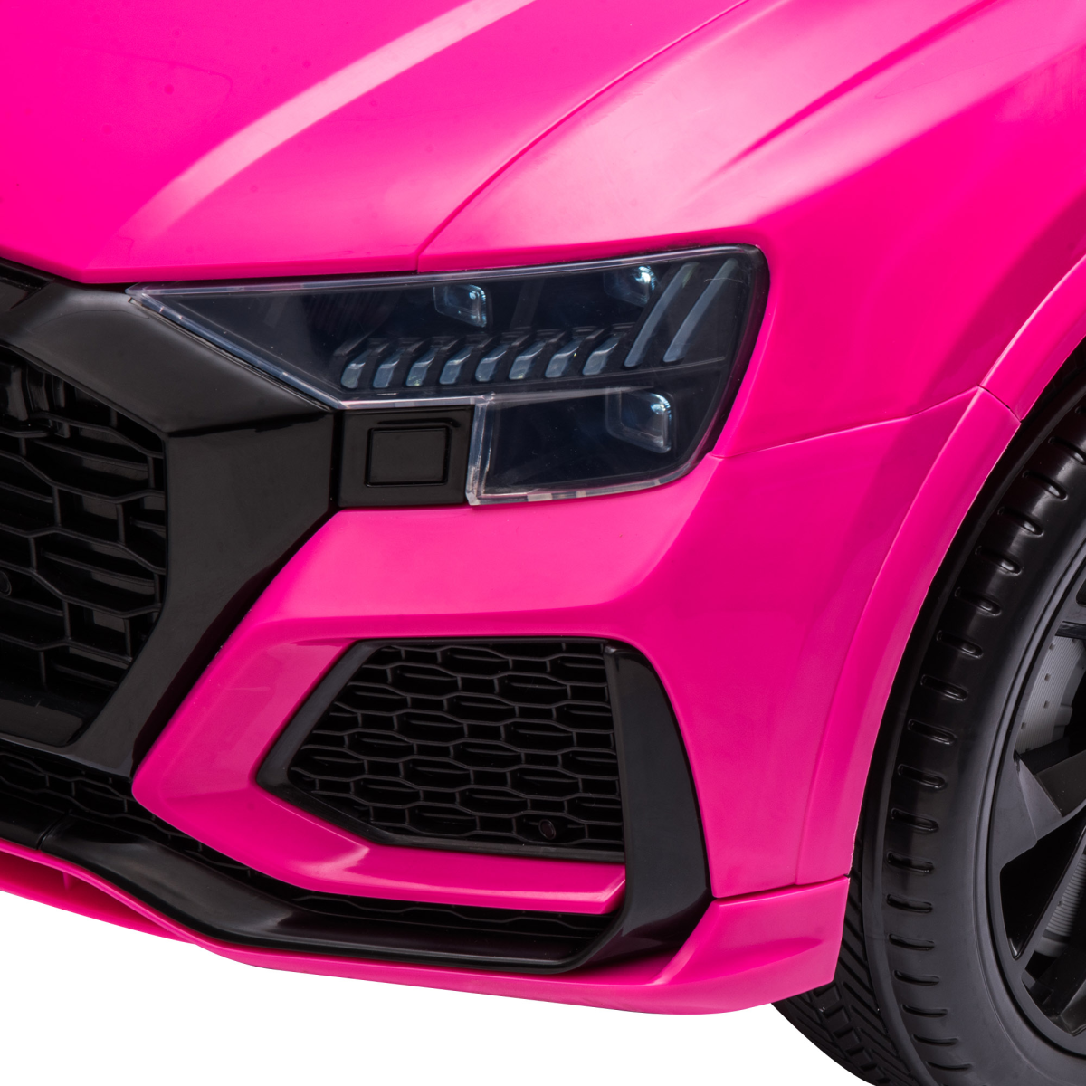 Pink Audi RS Q8 Kids Electric Ride-On Car with Remote Control