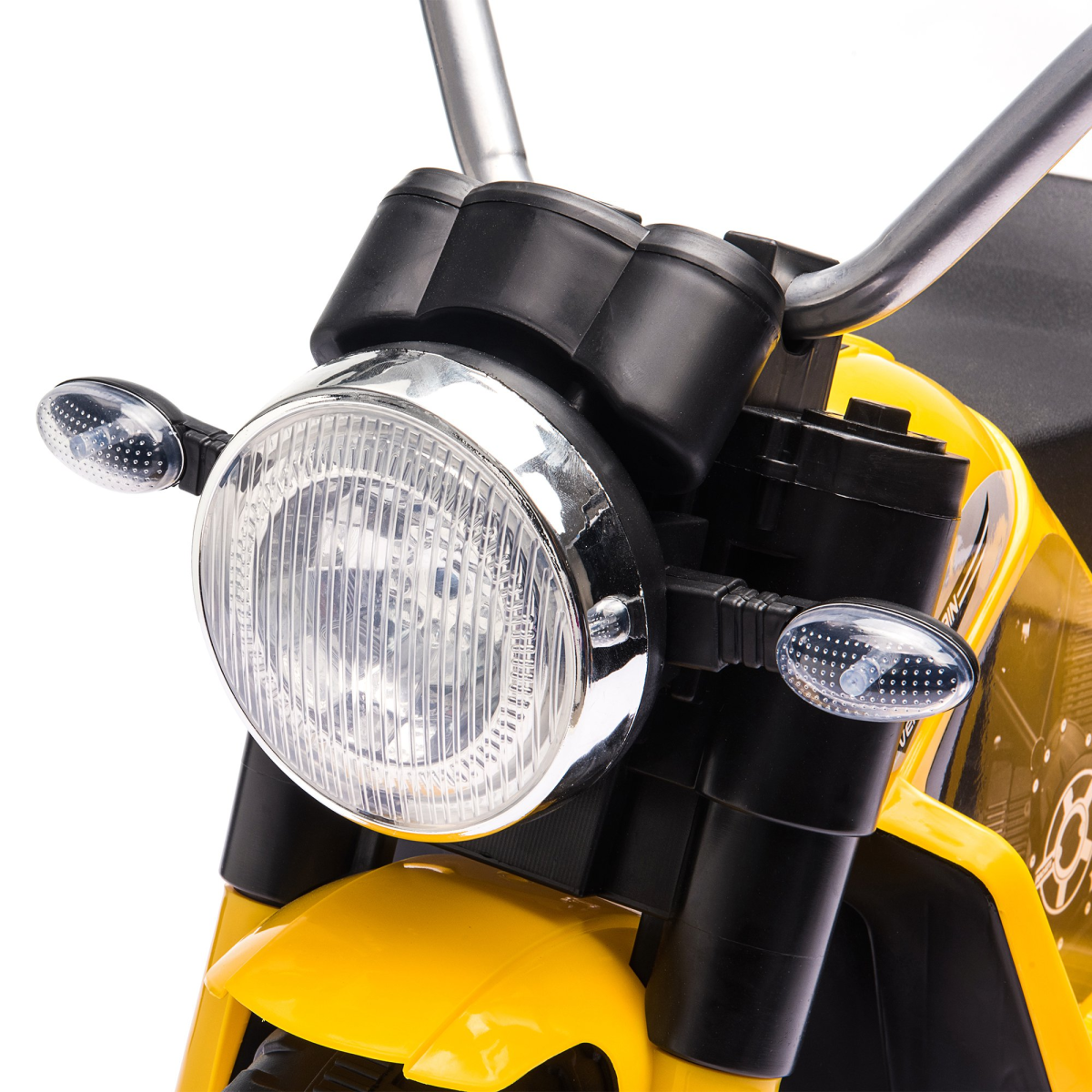 6V Kids Electric Motorcycle Ride-On Toy in Yellow