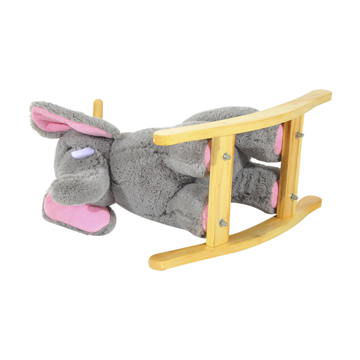 Elephant Rocker: Plush Adventure with Nursery Rhymes