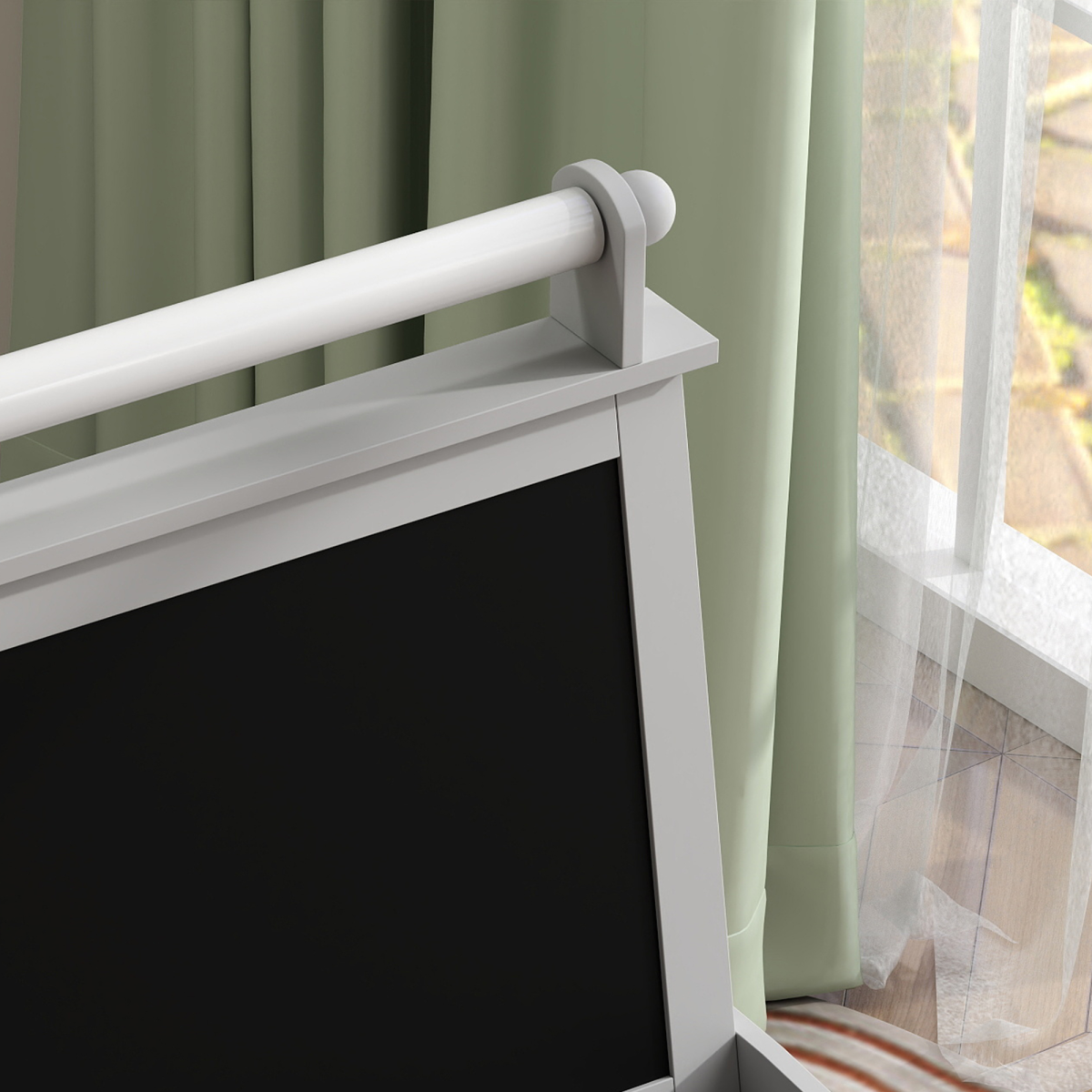 AIYAPLAY 3-in-1 Kids Art Easel: Double-Sided