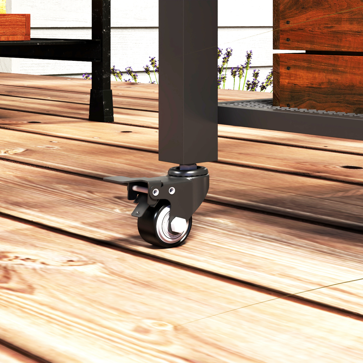 Stainless Steel 3-Shelf Outdoor Grill Cart