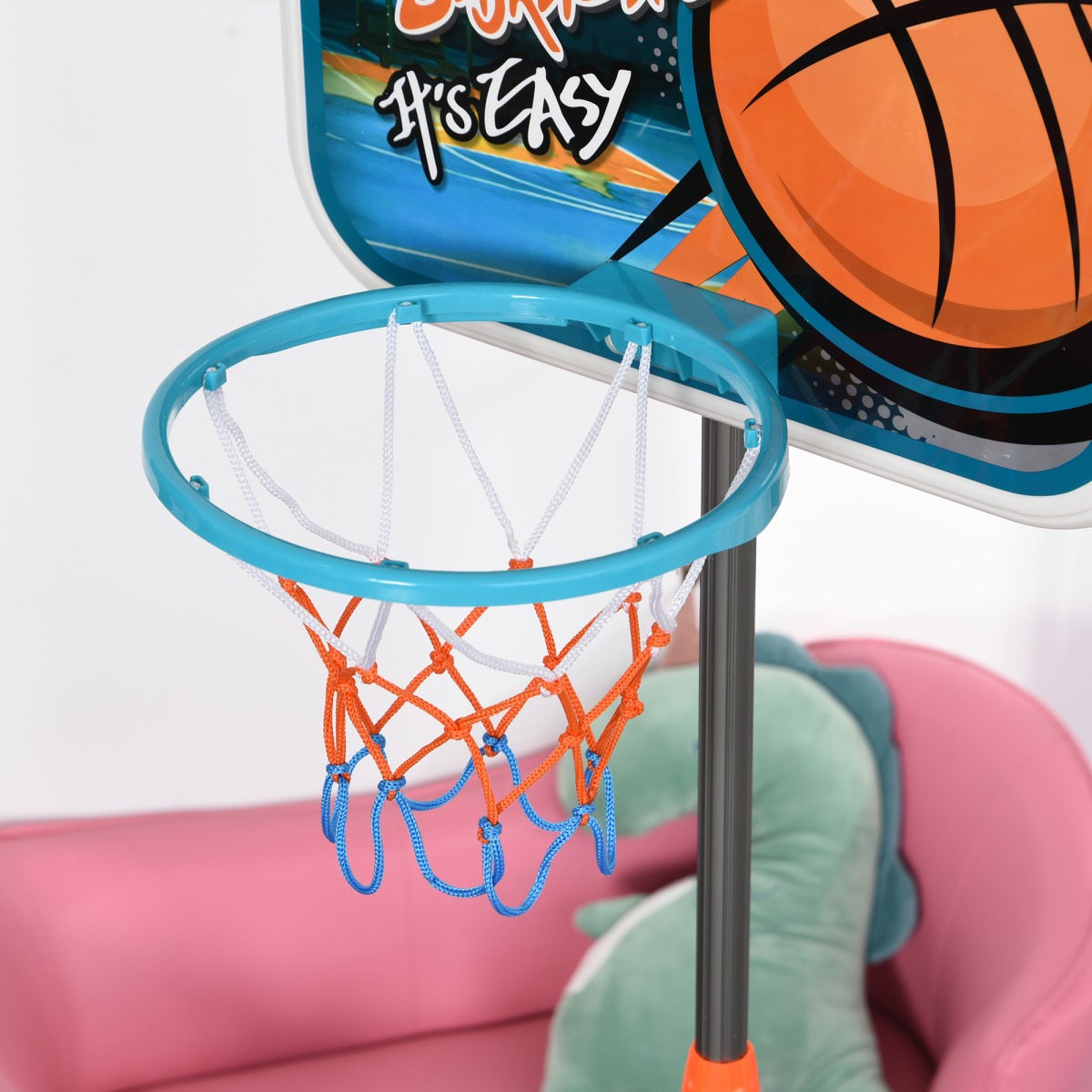 Adjustable Kids Basketball Set for Ages 3-8