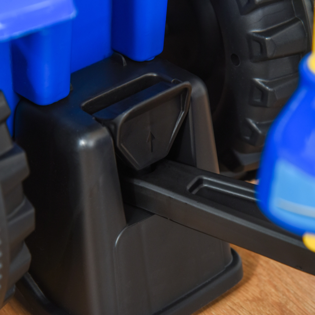 Blue Ride-On Tractor Toddler Walker & Slider for Ages 12-36 Months