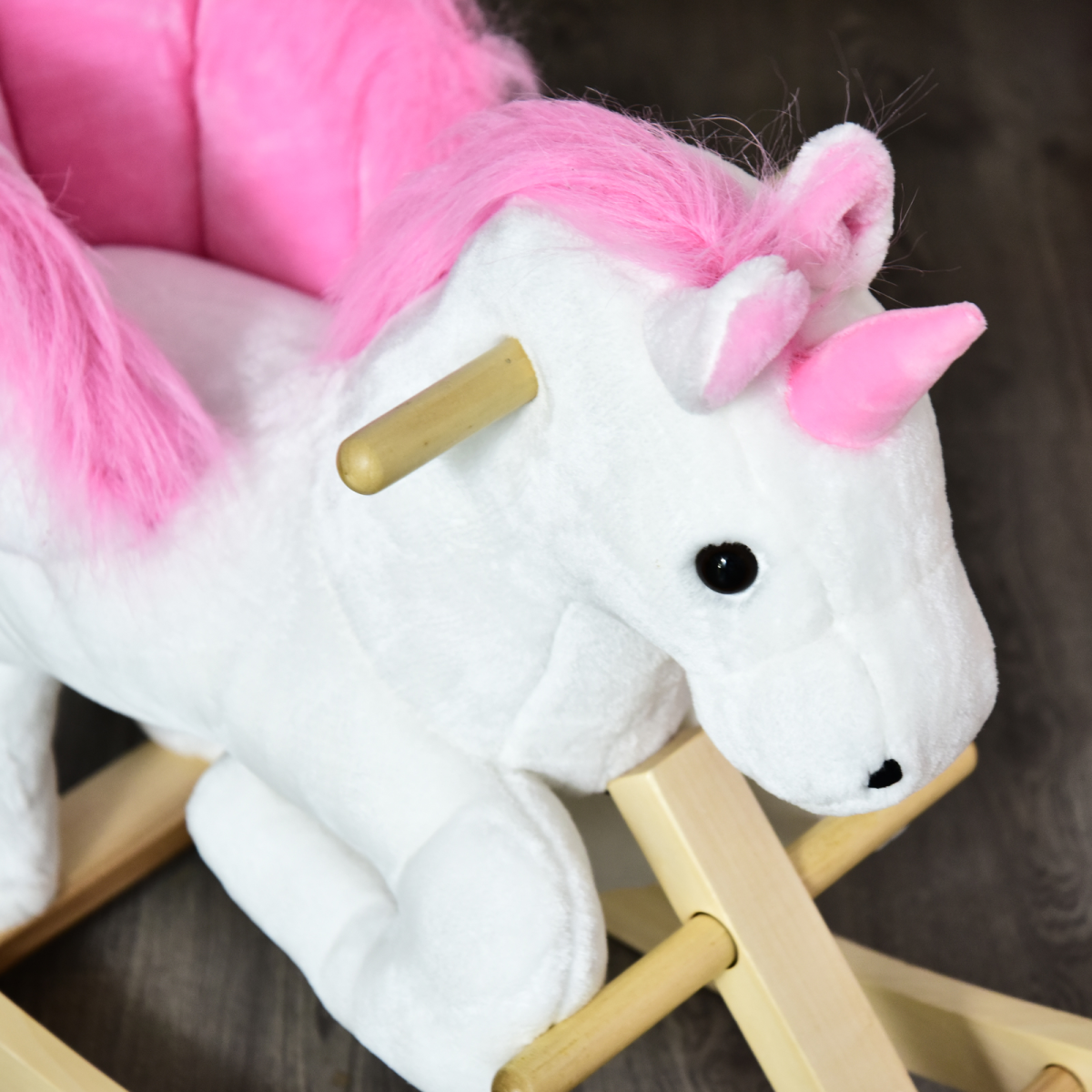 Enchanting Plush Unicorn Rocking Horse - Ride On