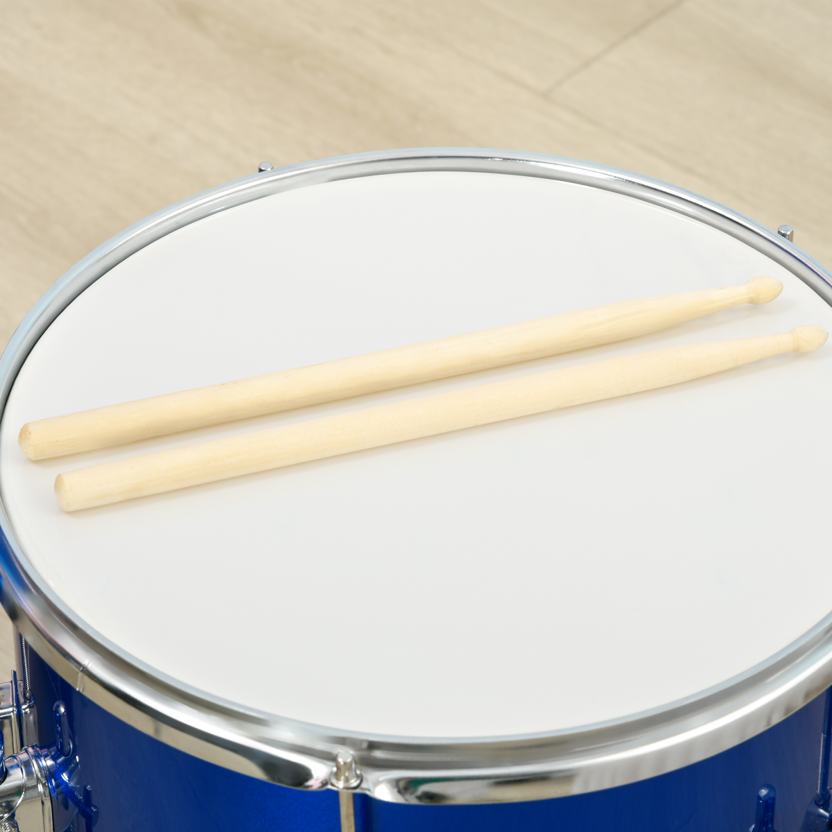 AIYAPLAY Junior Drum Set 11-Piece Kids Kit - Blue