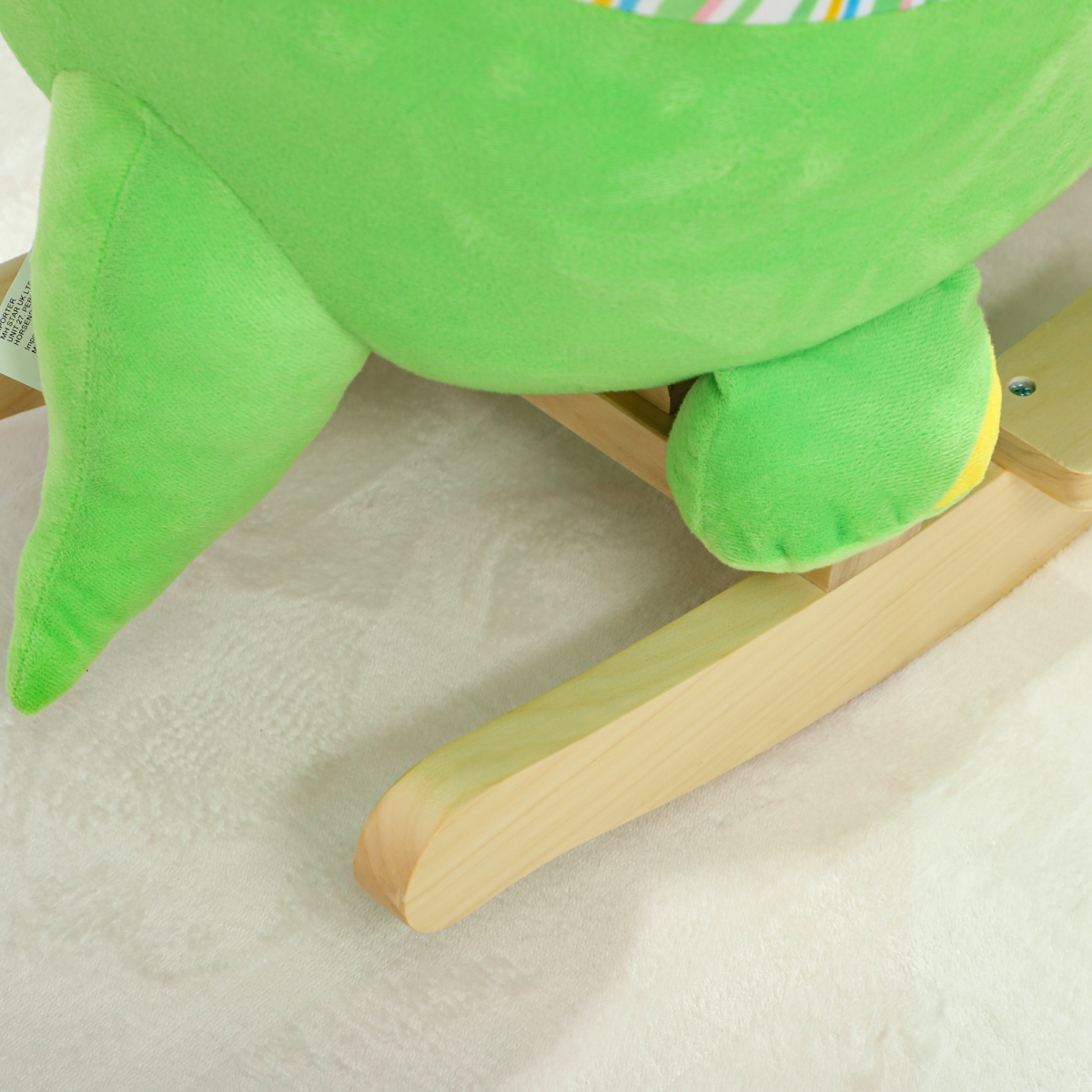 Dino Delight: AIYAPLAY Plush Rocking Horse with Sounds