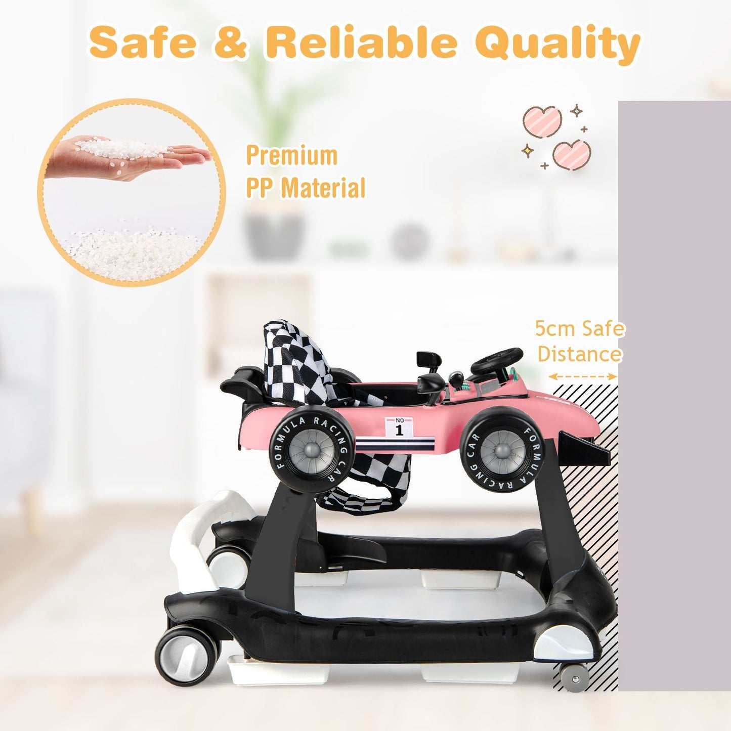 Versatile 4-In-1 Baby Push Walker