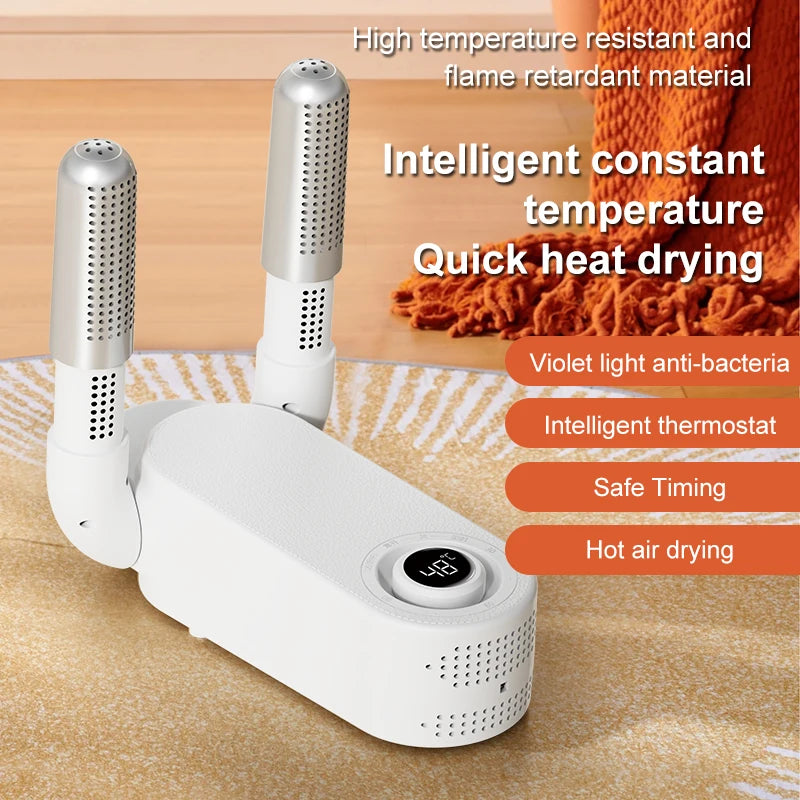 Portable Electric Shoe Dryer – Quick Drying Heater with Sterilization, Deodorization & Dehumidification Function