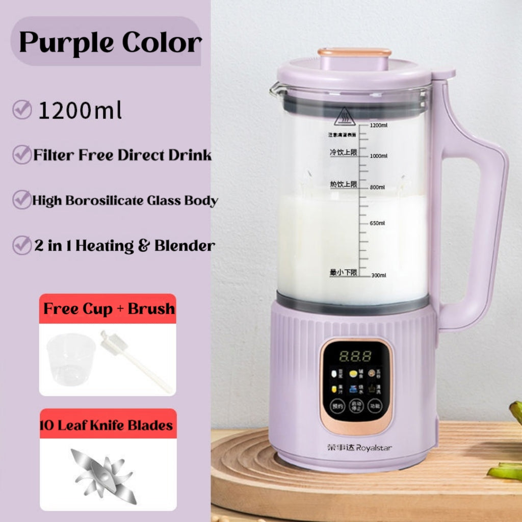 Multi-functional Heating Blender Machine Household Heating Wall-breaking Soybean Milk Machine