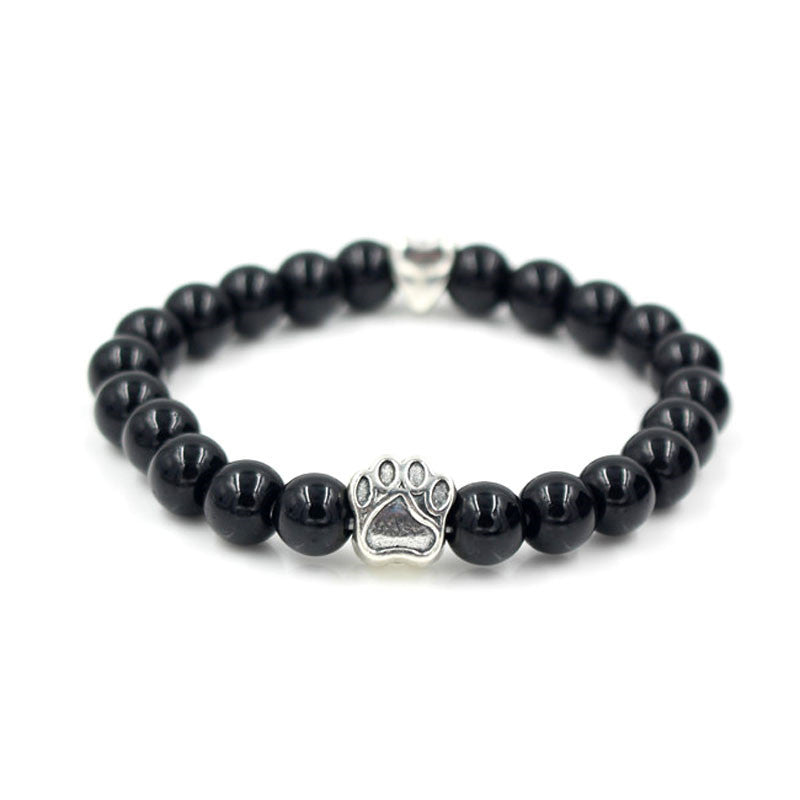 Natural Stone Dog Bracelet