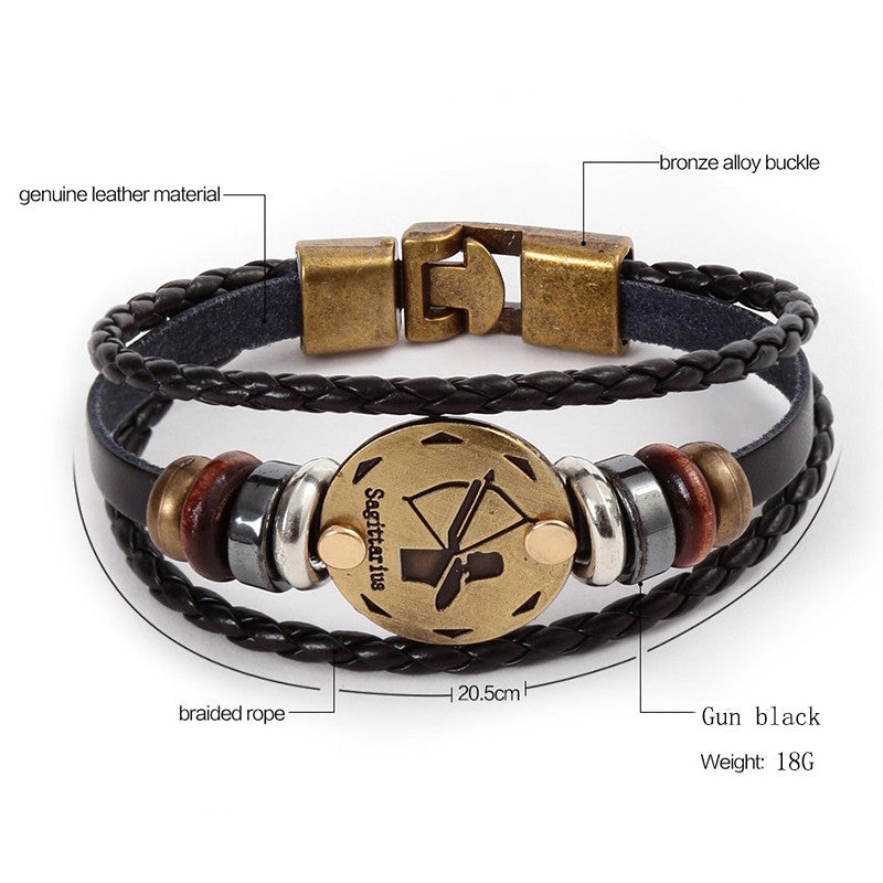 12 Zodiac Signs Bracelet