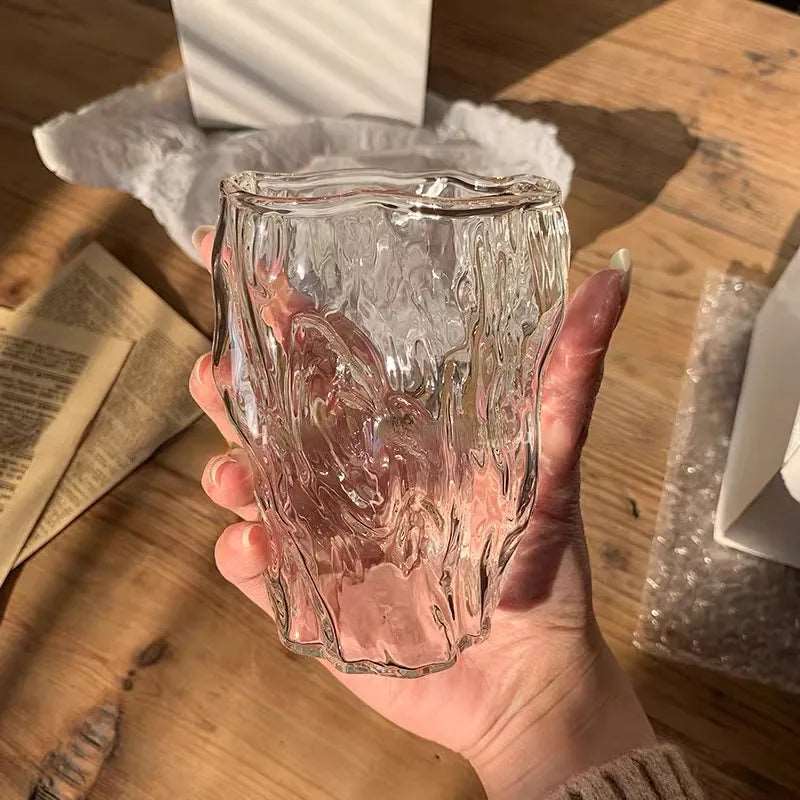 Creative Irregular Shape Water Drinking Glass - 2 Sizes