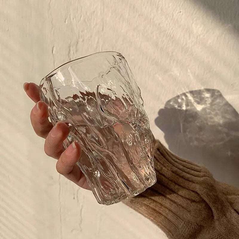 Creative Irregular Shape Water Drinking Glass - 2 Sizes