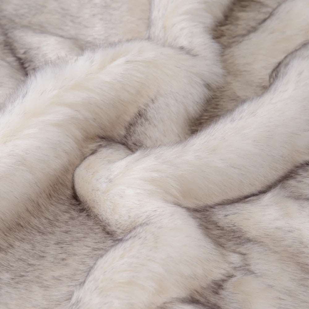 Double Layer Arctic Luxury Faux Fox Fur Throw - 4 Colours