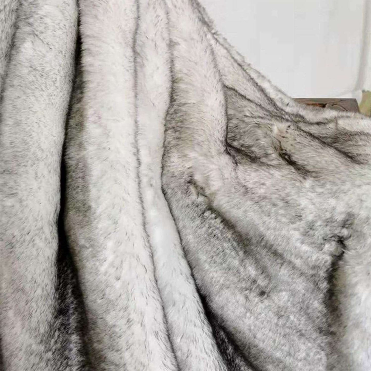 Double Layer Arctic Luxury Faux Fox Fur Throw - 4 Colours
