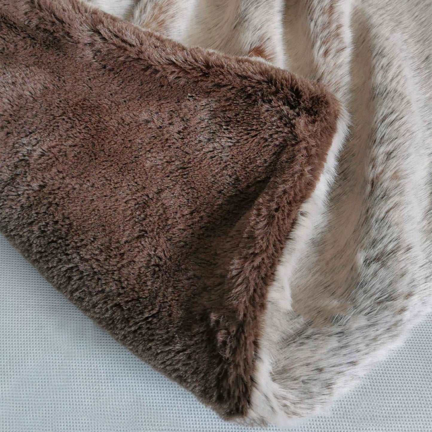 Double Layer Arctic Luxury Faux Fox Fur Throw - 4 Colours