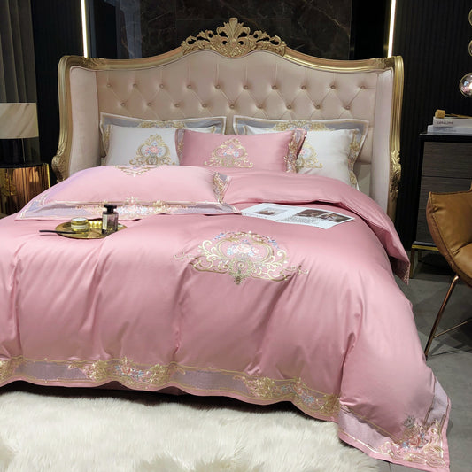 Prarie Pink Duvet Cover Set (Long-staple Sateen Cotton)