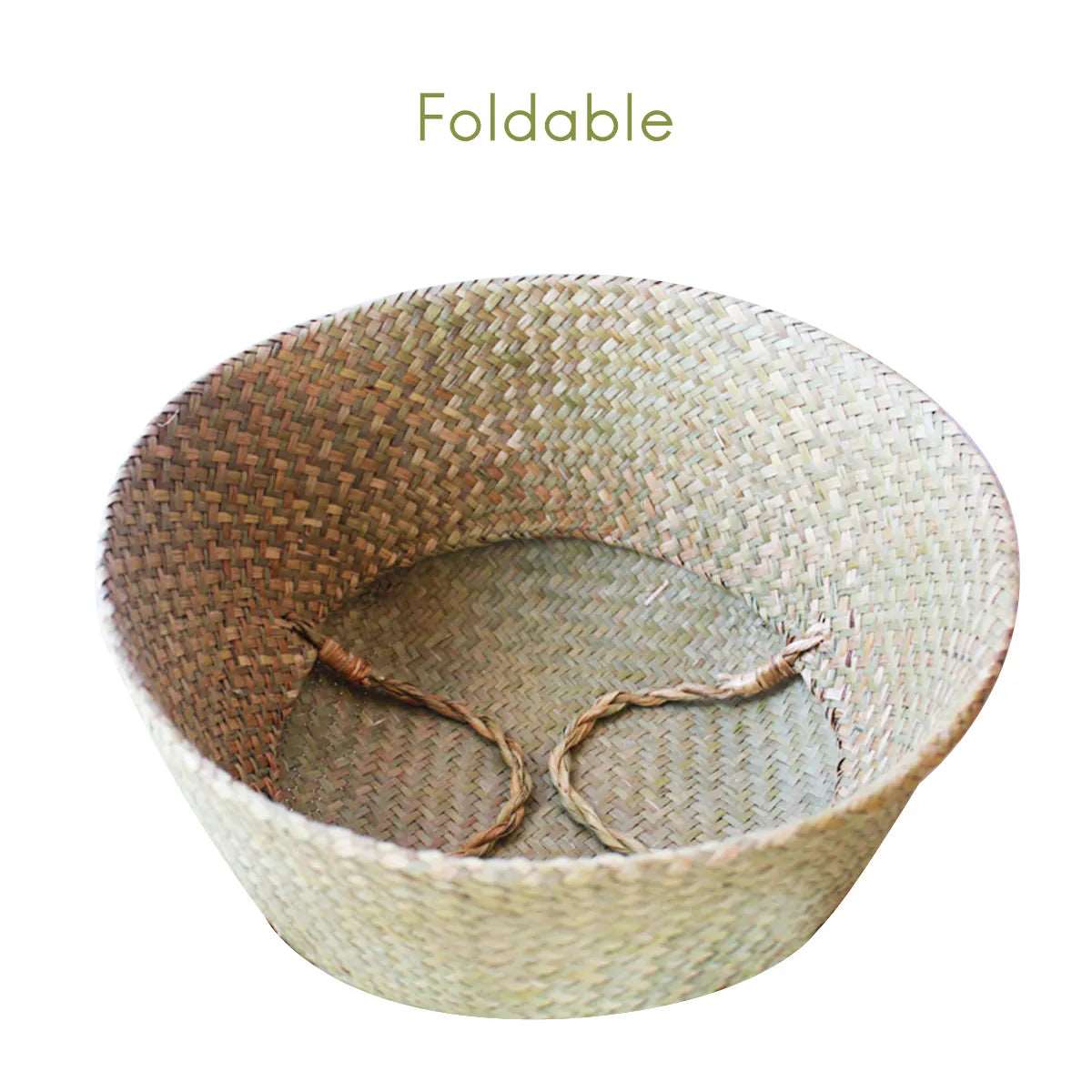 Eco-Friendly Seaweed Wicker Basket Rattan Storage Organiser - 7 Sizes