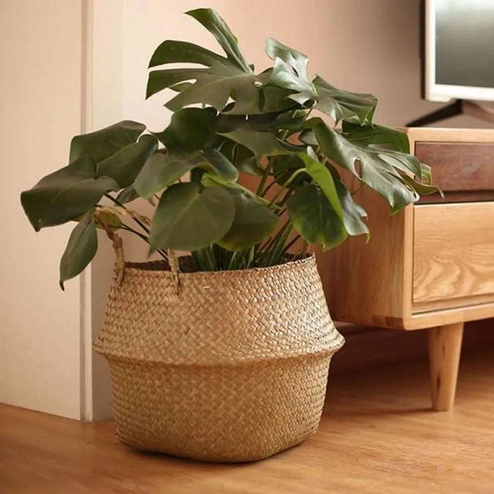 Eco-Friendly Seaweed Wicker Basket Rattan Storage Organiser - 7 Sizes